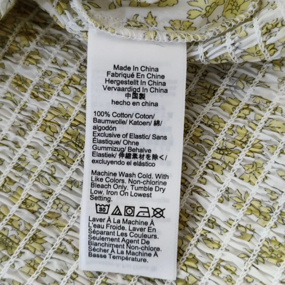 J.Crew Fitted Puff-Sleeve Top In Liberty Chapel Fabric